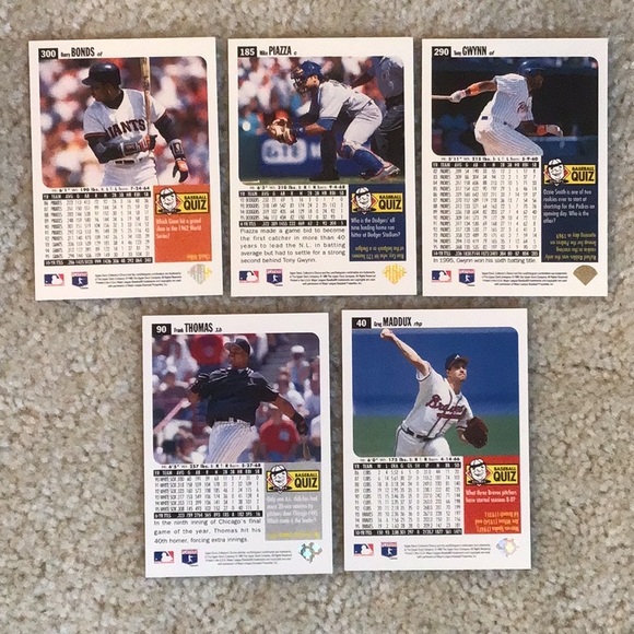 Vintage 1995 Upper Deck MLB Baseball Trading Cards, Lot of 46 Cards - Picture 3 of 16